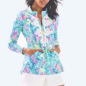 Lilly Pulitzer Skipper Popover Mermaids Cove SZ MED